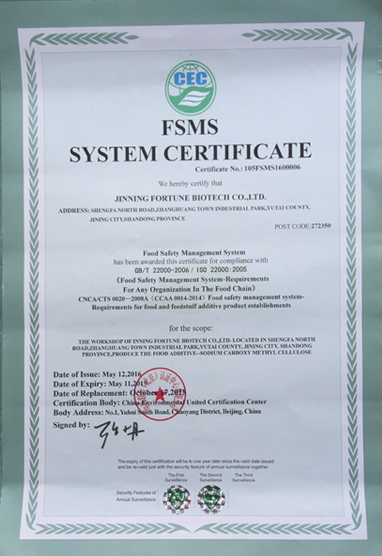 food safety management system iso22000